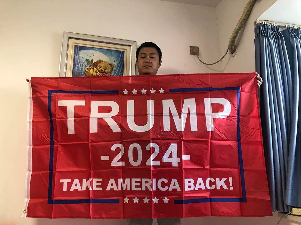 SKY FLAG Trump 2024 Flag 90x150cm Donald Trump Flag Keep America Great Donald For President USA， Take America Back Trump Flag