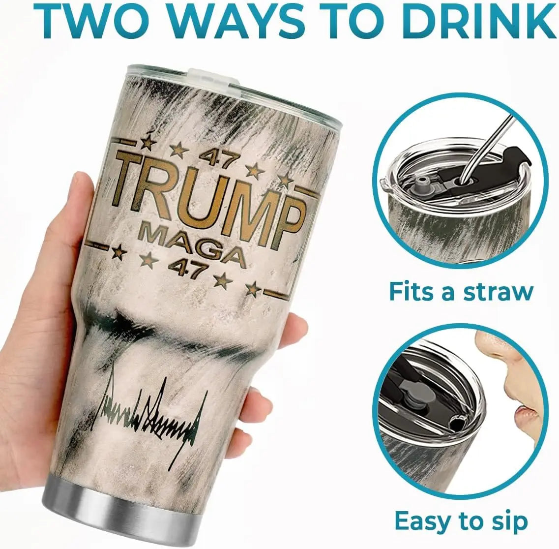 MAGA Trump Tumbler 2024, Skull American Flag 30 Oz Tumbler, Trump Coffee Cups, USA Flag Tumbler Insulated Cup With Lid, Patrioti