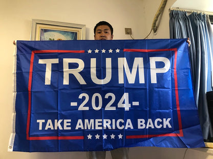 SKY FLAG Trump 2024 Flag 90x150cm Donald Trump Flag Keep America Great Donald For President USA， Take America Back Trump Flag